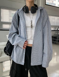 Fruit Check String Hood Shirt