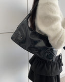 Mend Motor Leather Square Shoulder Bag