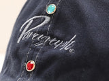 SCRIPT LOGO GEM STONE CAP No.10-005