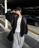 Dominic Black Windbreaker Jacket