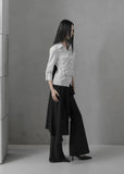 [mnem] Muted Roll-Up Shirt