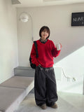 Diani V-Neck Over Knit