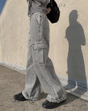Sori Cargo Wide Denim Pants
