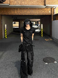 Byder Parachute Black Multi Cargo Denim