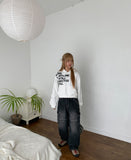 Meln Lettering Cropped Hoodie