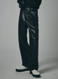 Flow Line Leather Pants Man