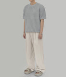 Banded Linen Wide Pants
