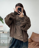 Loped Work Twill Hooded Zip-Up