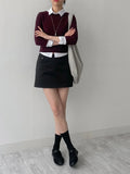 Striped Three Quarter T-shirt