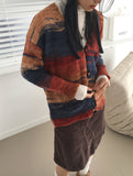 Fuzz Vintage Gradient Duffle Knit Cardigan