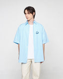 Small Drawing Smile Overfit Short Sleeve Shirt