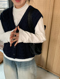 Prep cable crop knit vest