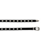 Flower Eyelet Cowhide Western Belt