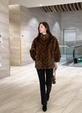 Minette Ecofur Zip-up Short Jacket