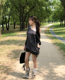 Ribe Shirred Boat Neck Pocket Short Sleeve