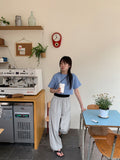 Pinjo Side Button String Banding Pants