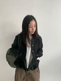 Skimbe Frill Hood Short Coat