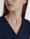 Essence Silver (W) Moissanite Flower Necklace