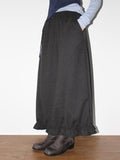 BLOOM CURVE FRILL SKIRT