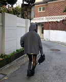 [MADE] Emo High Neck Midi Hooded Coat