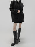 60% wool) Dilr Boucle Fur Jacket