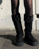 Tumo Winter Fur Long Middle Boots