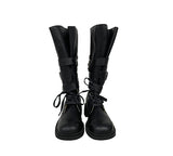 Cross Buckle Studded Mid Boots