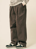 Cage Semi Wide Cotton Pants