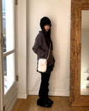 Nea Collar Pocket Rib Knit Cardigan