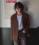 Belly loose fit suede jacket