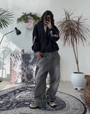 Kanen Reverse Track Denim Pants