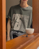 Pauline 75 Lettering Pigment Short Sleeve T-Shirt