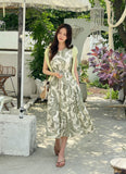 Hazel Pattern Sleeveless String One Piece
