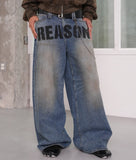 No reason denim pants