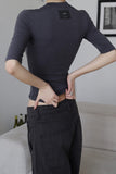 [EEUN BASIC] Chewing Three Quarter Slim T