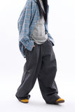 Senj over parachute snap denim pants