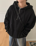 Nimb half-zip brushed hoodie