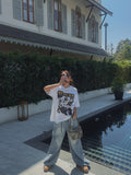 Ribat Pintuck Wide Denim Pants