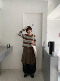 Nellady Stripe Round Crop Cardigan