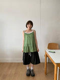 Dildro Flower Layered Sleeveless Blouse