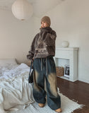Poco Carpenter Washing Balloon Denim Pants