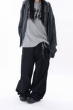Bont snap pocket loose denim pants