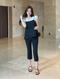 Mully Chiffon Layered Bustier Blouse