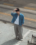 Luffy 23-embroidered wide sweatpants