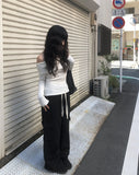 Dove Off-Shoulder Long Sleeve Knit