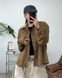 Modiel Suede Crop Shirt