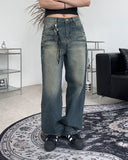 Cambe Washing Wide Denim Pants