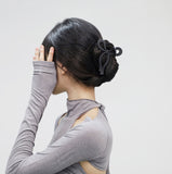 Grayish Ribbon Hair Clip