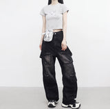 Ibian pocket strap pants