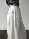 Onni Summer Side Pintuck Snap Wide Pants